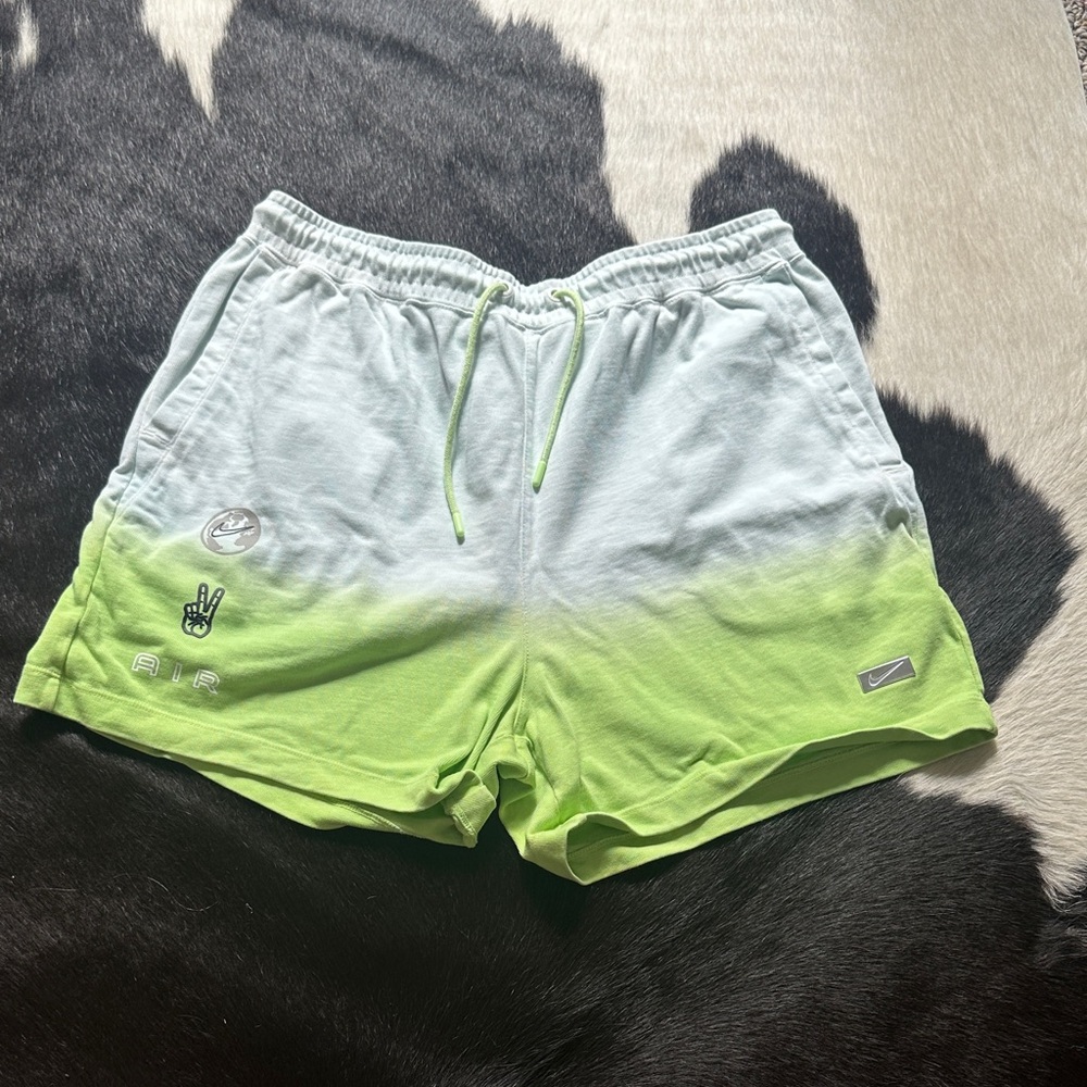 Nike Lime and White Athletic Shorts